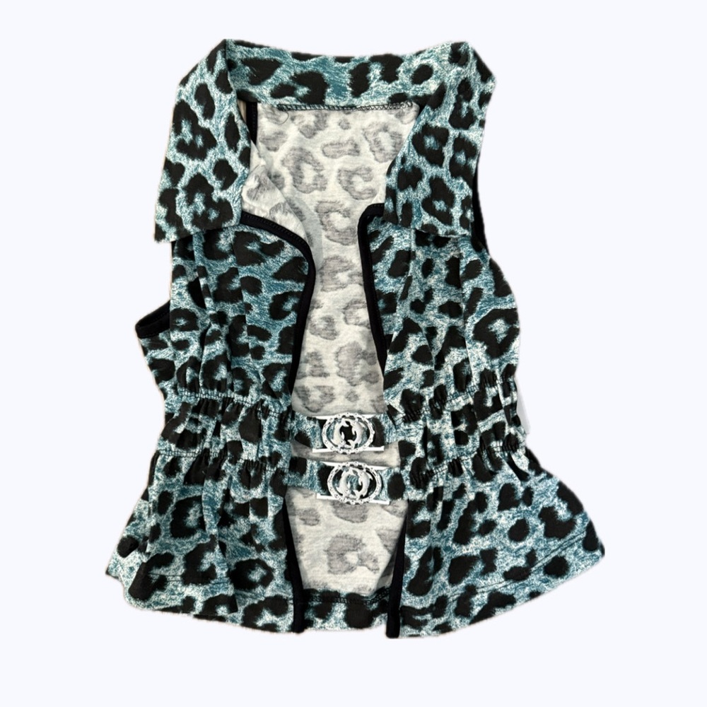 Leopard Print Sleeveless Vest